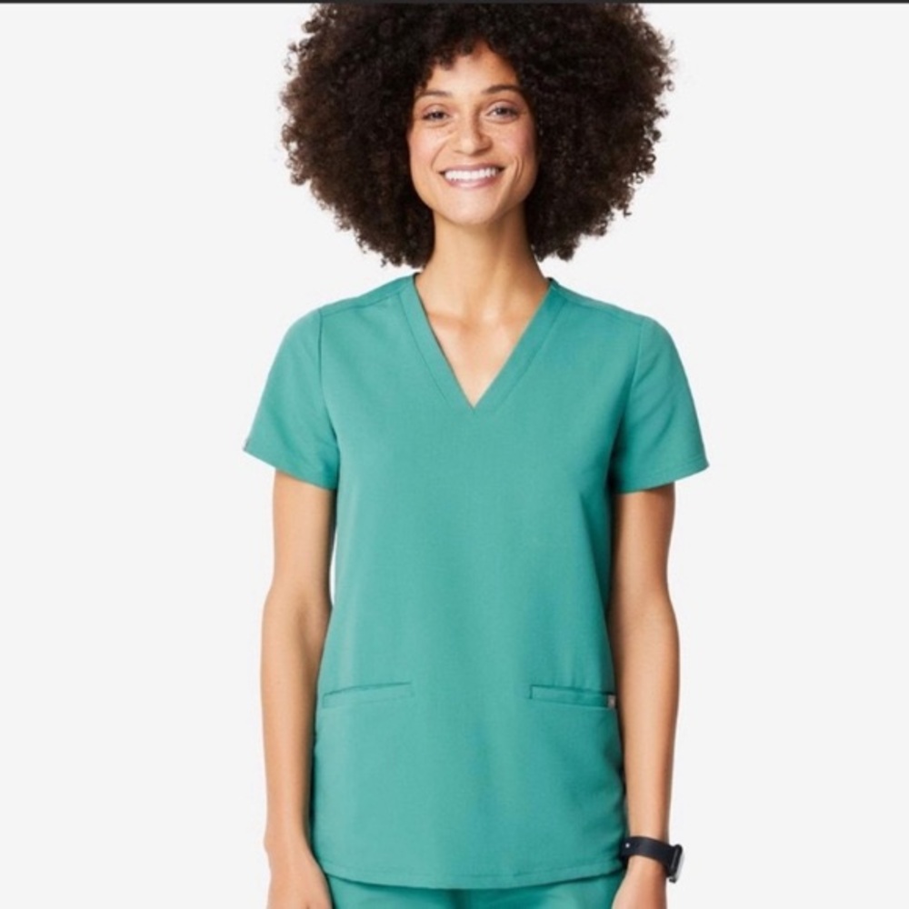 Figs Casma Marine Scrub Top